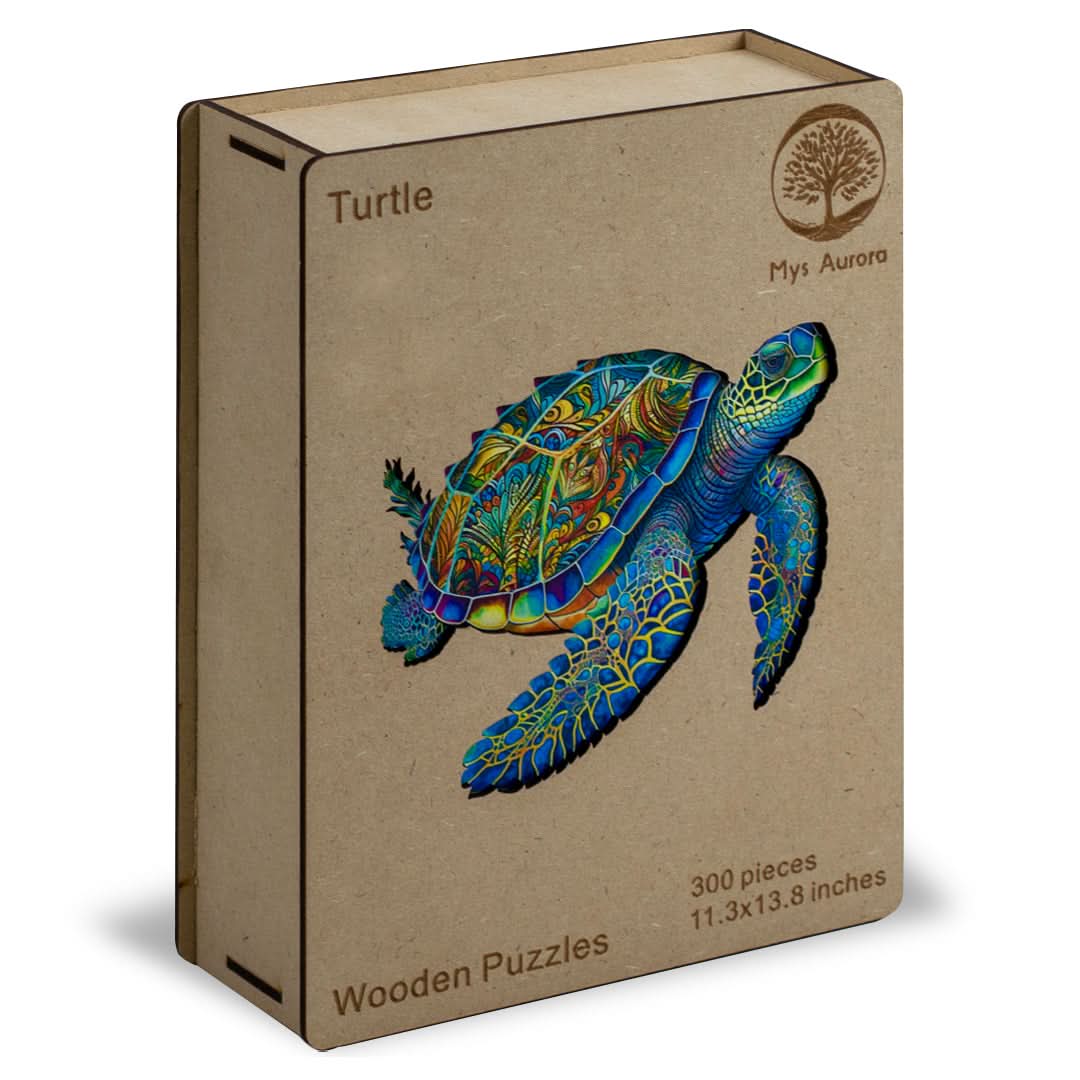 Puzzle de madera 300 piezas diseño tortuga – Mil Ideas