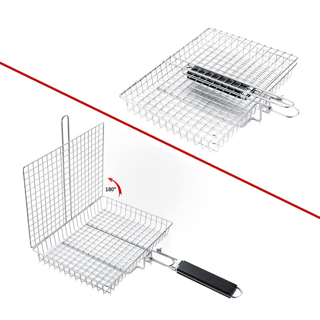 Canasto para Parrilla de Acero Inoxidable vista adicional – Mil Ideas