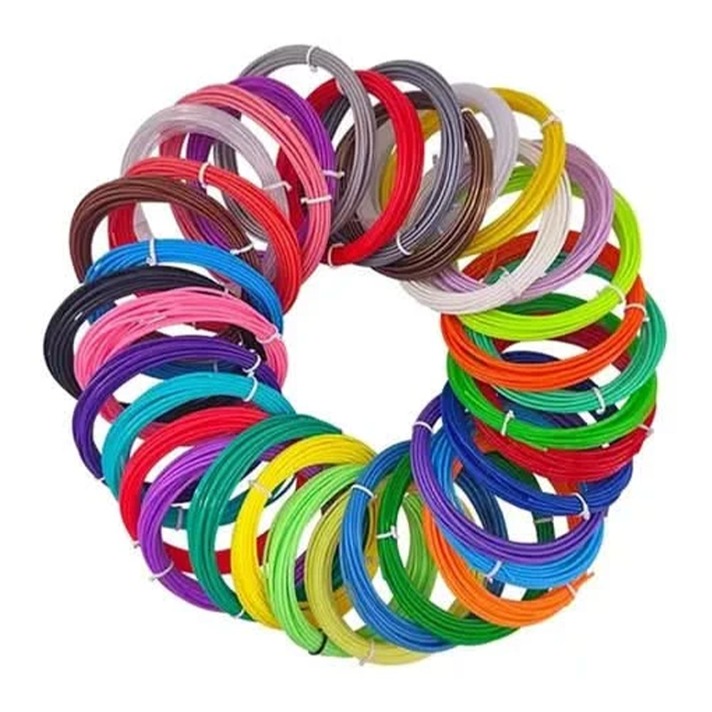 Set de 30 Rollos de 3mt para Lapiz 3d Filamento PLA