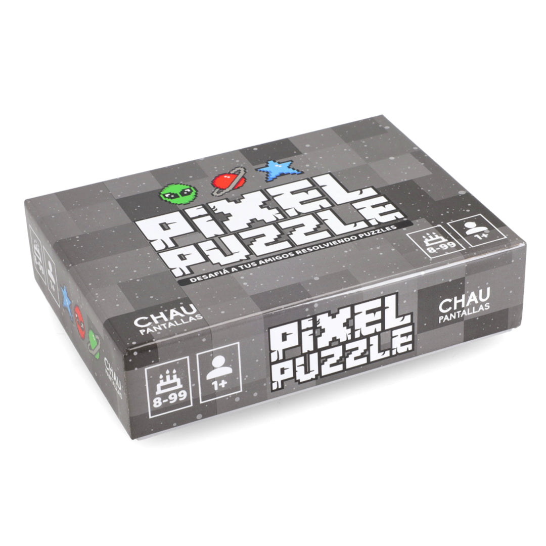Pixel Puzzle en uso jugando en familia – Mil Ideas