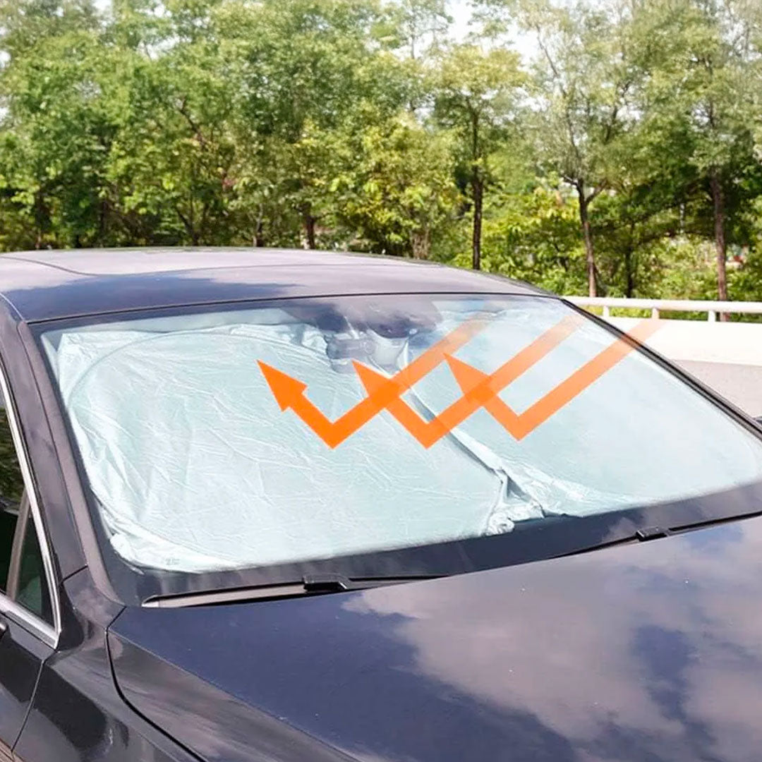 Parasol Plegable Premium Circular para Auto – Mil Ideas