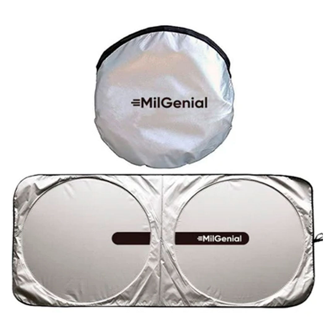 Parasol Plegable Premium Circular para Auto en uso – Mil Ideas