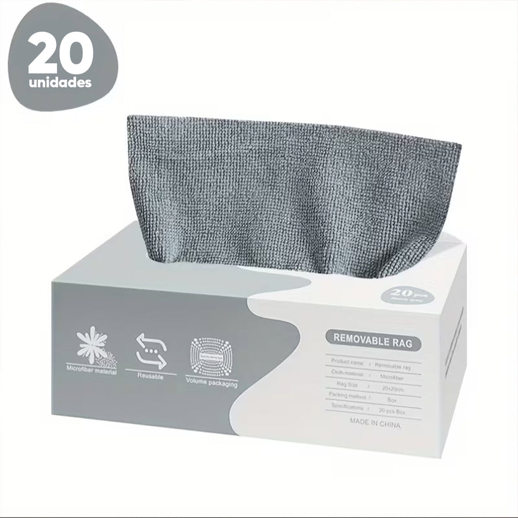 Caja de 20 Paños de Microfibra Super Absorbente