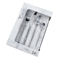 Set 24 piezas de cubiertos en acero inoxidable – Mil Ideas