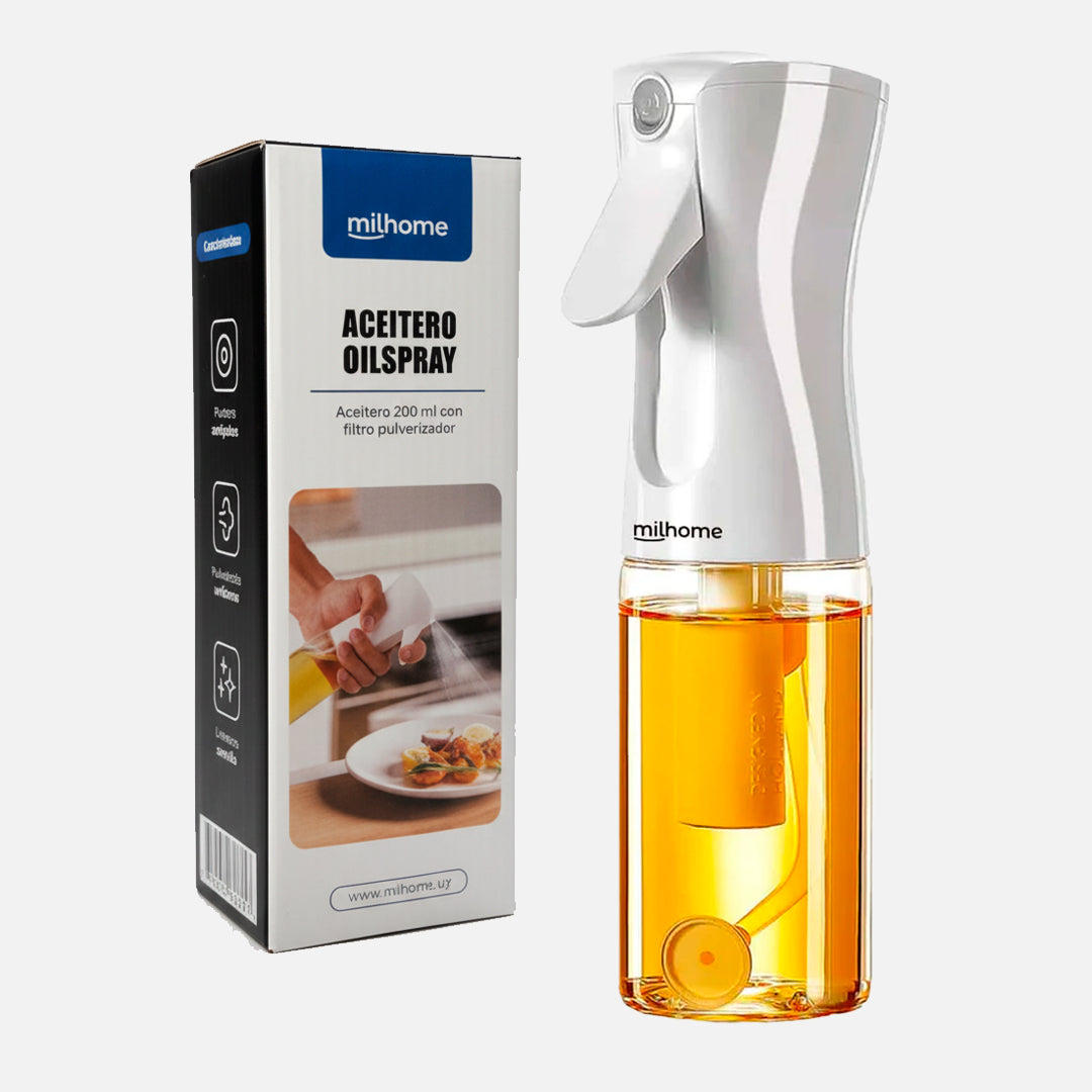 Aceitero y condimentero Oilspray Mil Ideas con aspersor – Mil Ideas