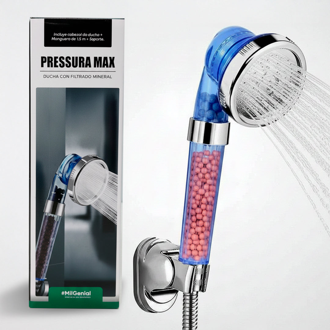 Ducha Pressura Max con manguera y soporte – Mil Ideas
