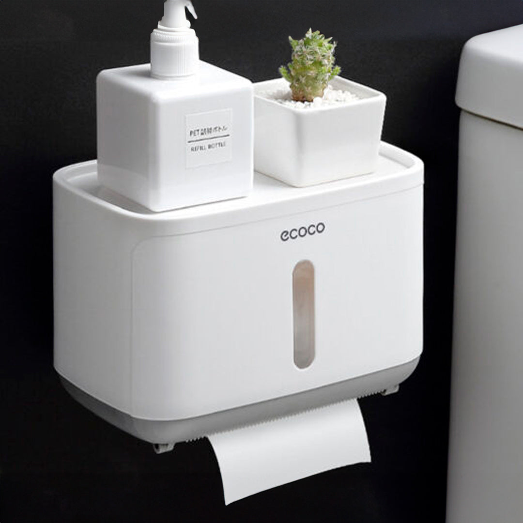 Organizador porta rollo de papel higiénico y servilletas dispensador – Mil Ideas