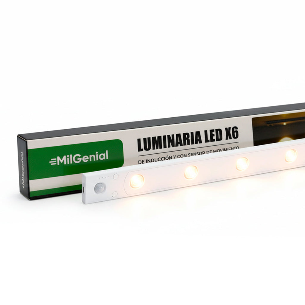 Luz 6 LEDs inducción movimiento vista adicional – Mil Ideas
