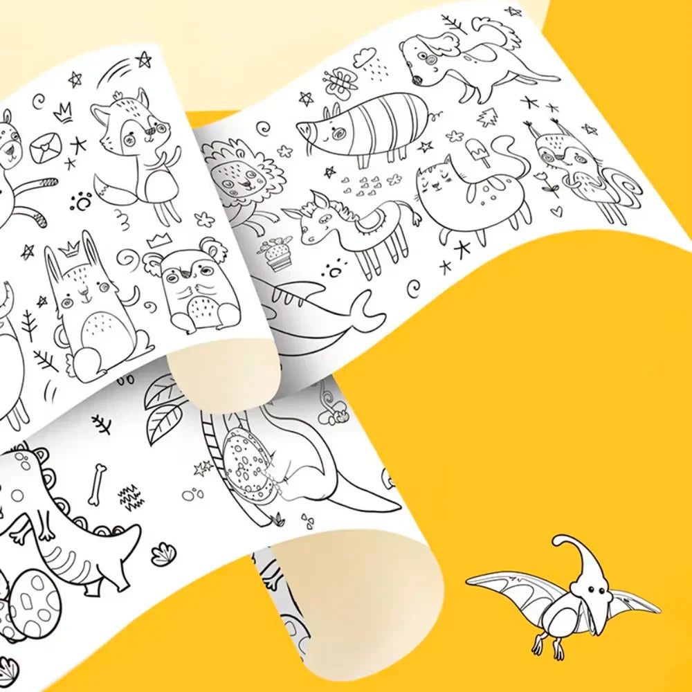 Pack rollos de dibujo coloreable detalle – Mil Ideas
