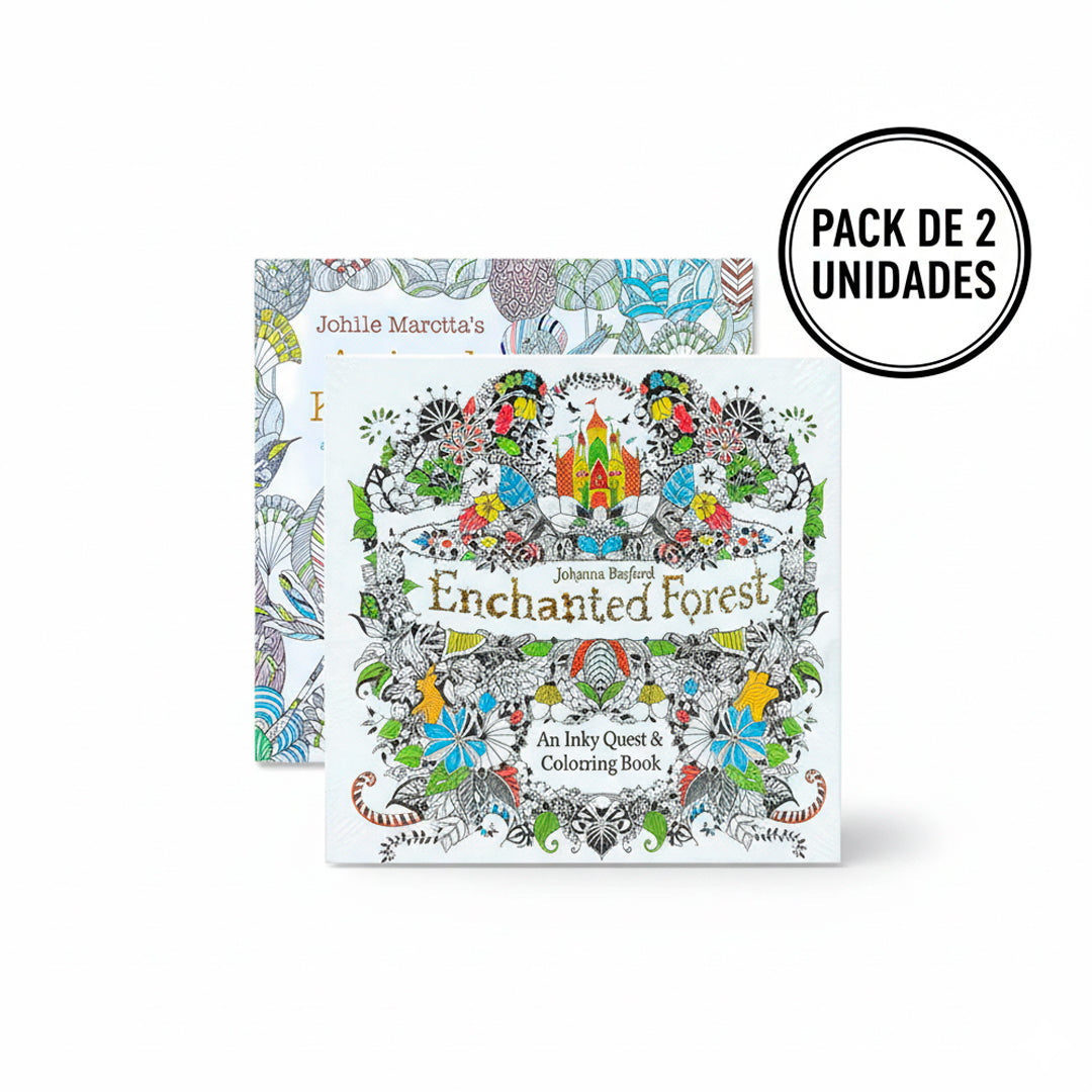 Set 2 libros para colorear flores y mandalas – Mil Ideas