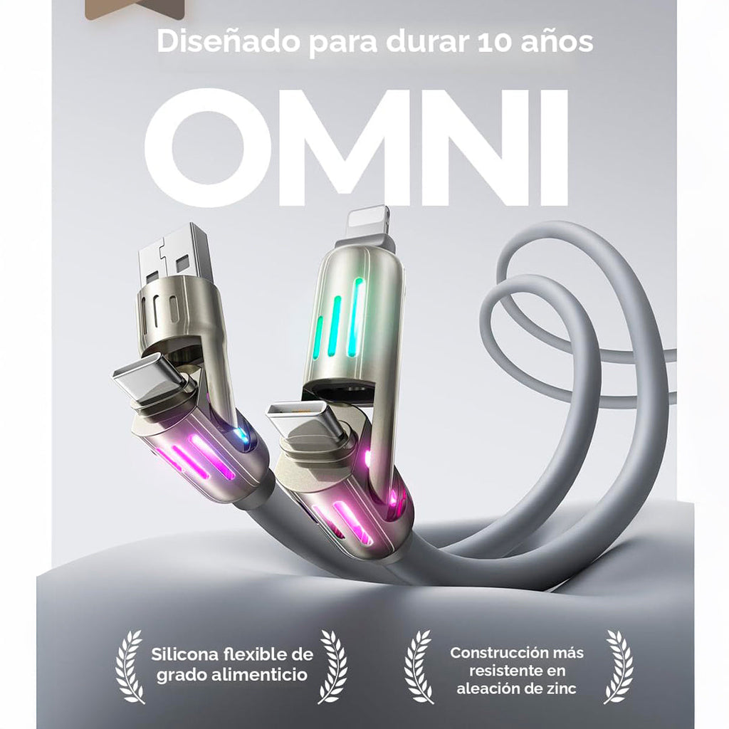 Cable LISEN USB 4 en 1 carga rápida 2 metros vista adicional – Mil Ideas