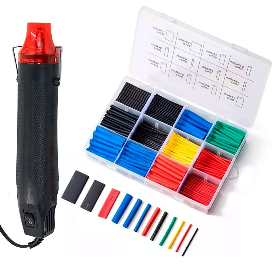 Kit pistola de calor con tubos termocontraíbles – Mil Ideas