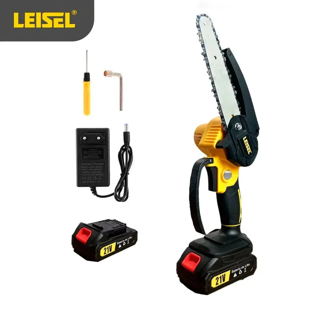 Podadora a Batería + Mini Motosierra Leisel en uso – Mil Ideas