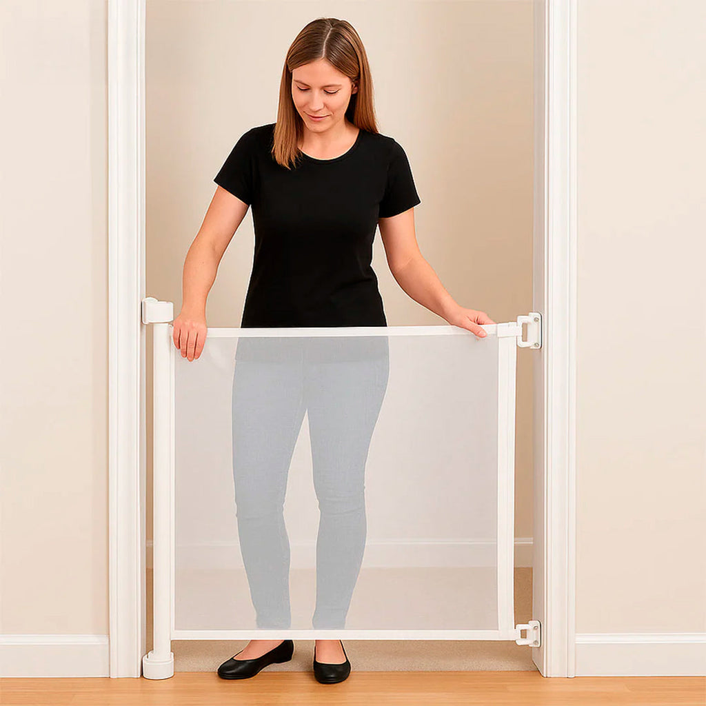 Puerta flexible con malla retráctil de seguridad vista adicional – Mil Ideas