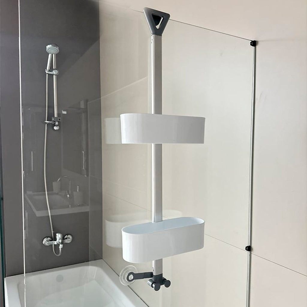 Estante de baño ajustable en altura 70 cm blanco – Mil Ideas