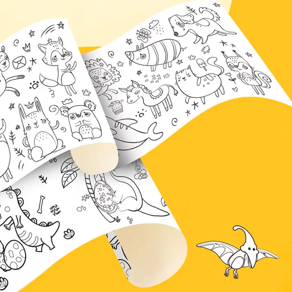 Rollos de dibujo coloreable vista adicional – Mil Ideas