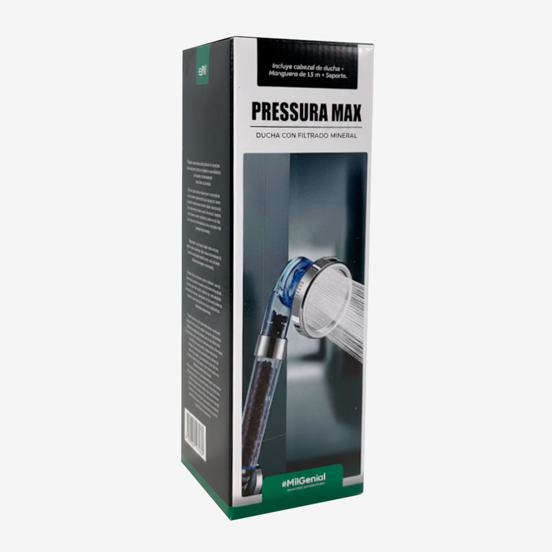 Ducha Pressura Max con manguera y soporte vista adicional – Mil Ideas