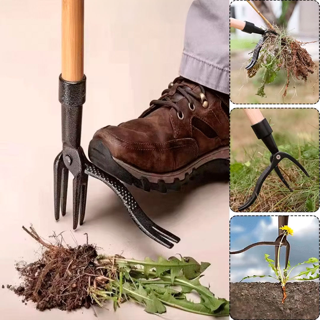Extractora de maleza Mil Ideas en uso en jardín – Mil Ideas