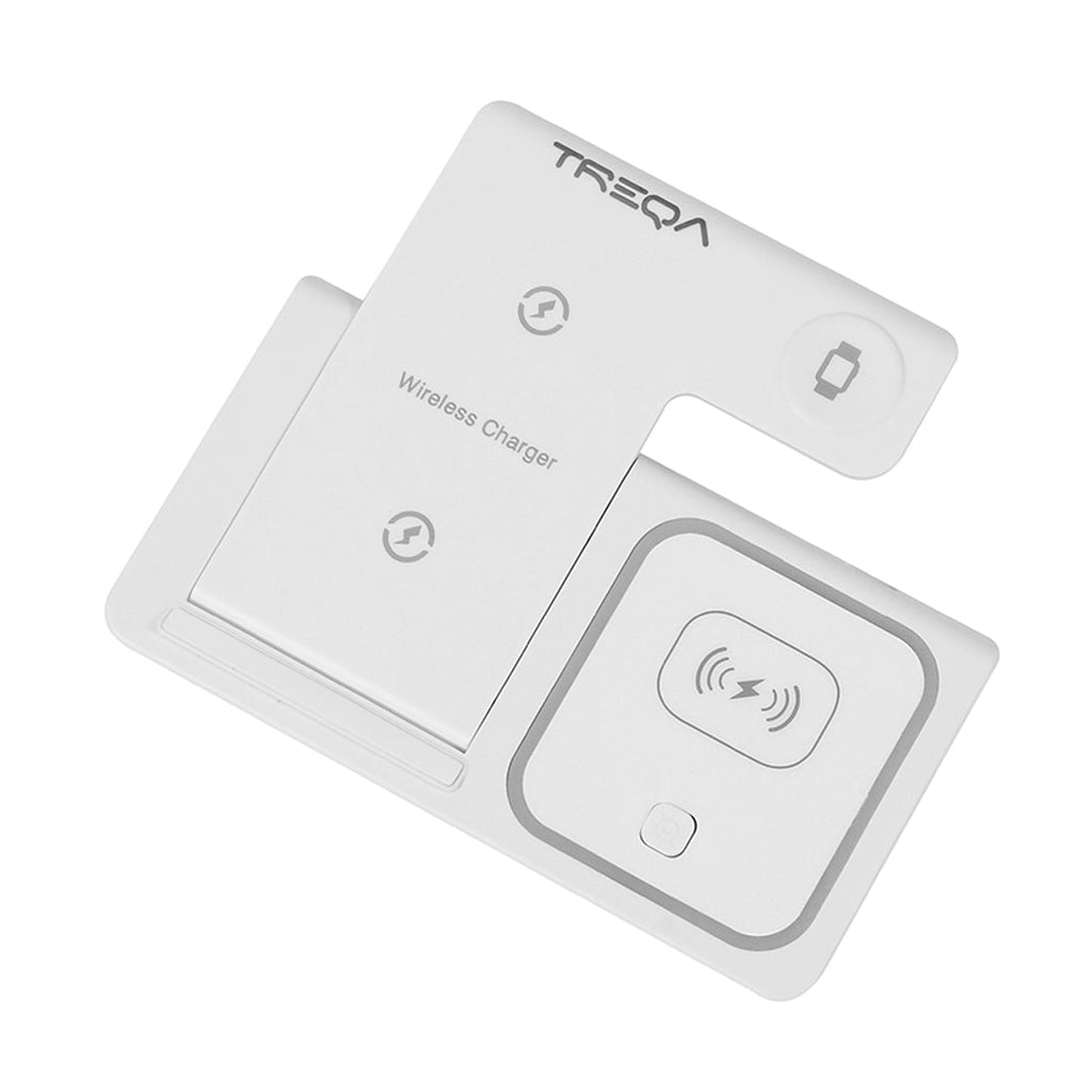 Cargador inalámbrico 3 en 1 carga rápida en uso – Mil Ideas