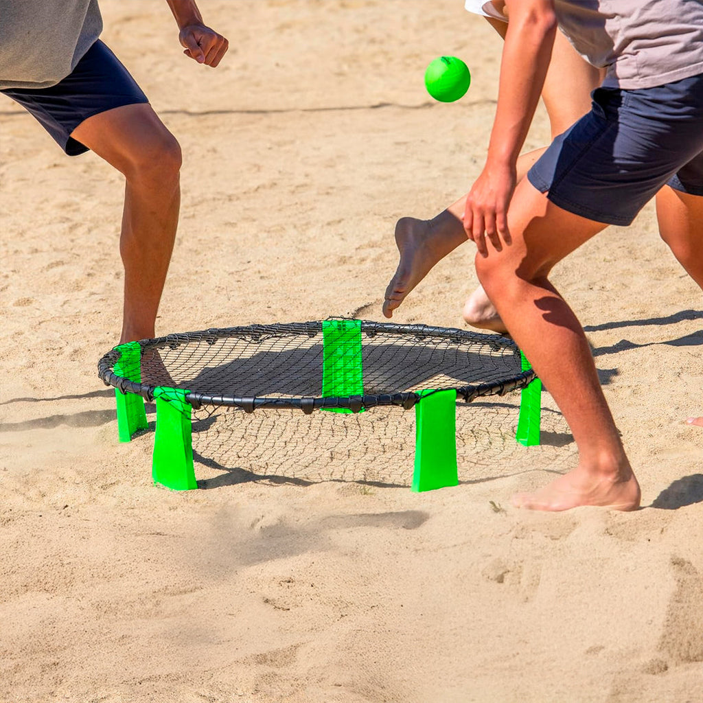 SpikeBall Juego de Rebote 3 Pelotas más Red en uso – Mil Ideas
