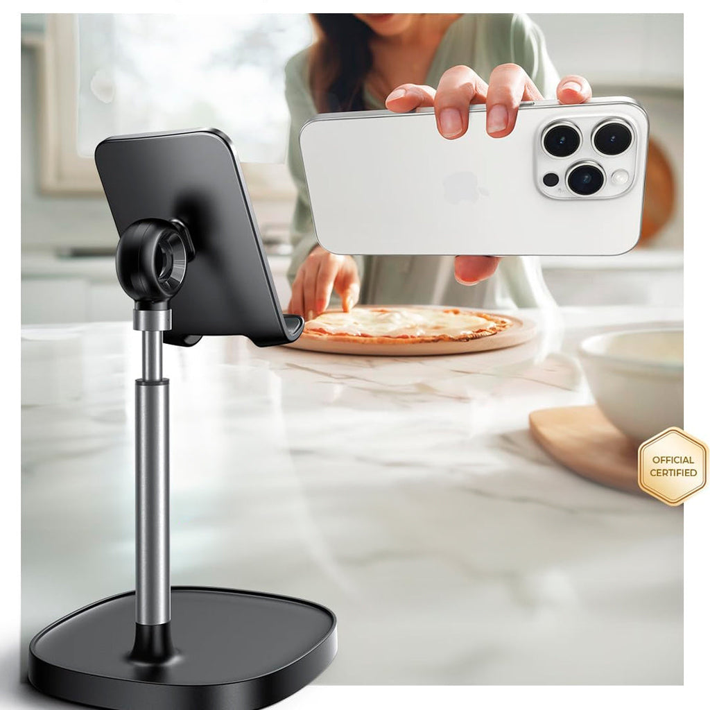Soporte LISEN para celular escritorio ajustable en uso – Mil Ideas