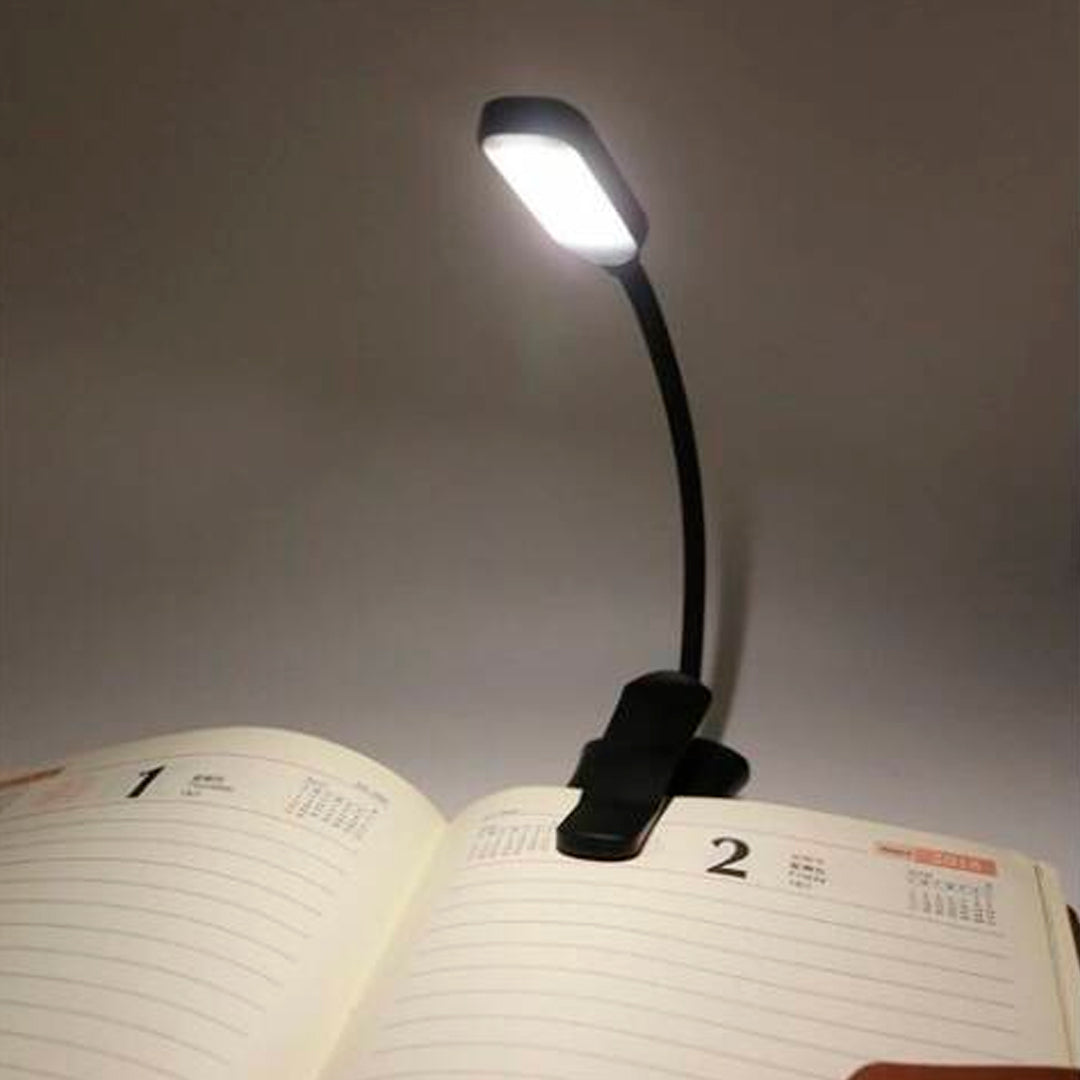 Luz LED clip lamp para lectura nocturna detalle – Mil Ideas
