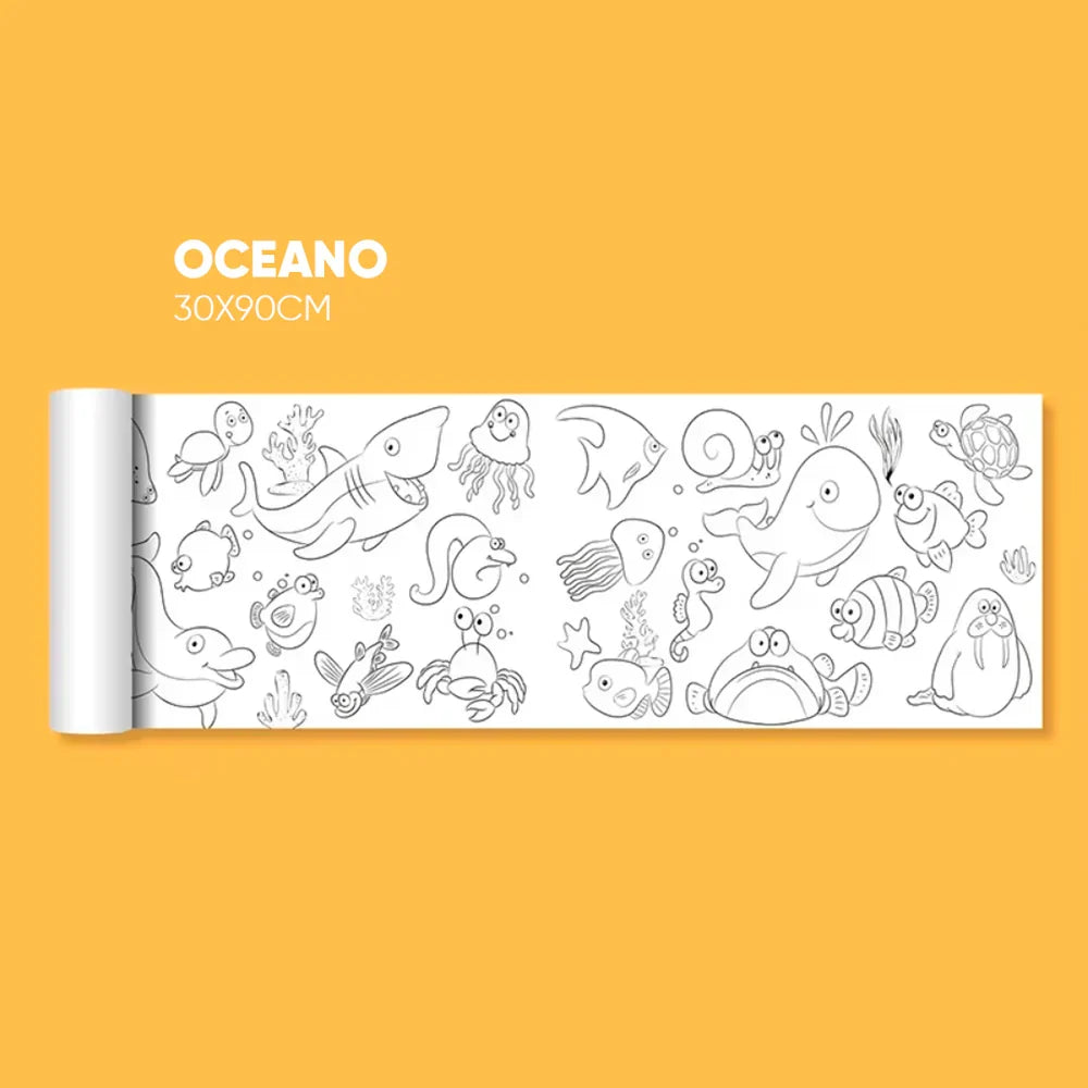 Rollos de dibujo coloreable vista adicional – Mil Ideas