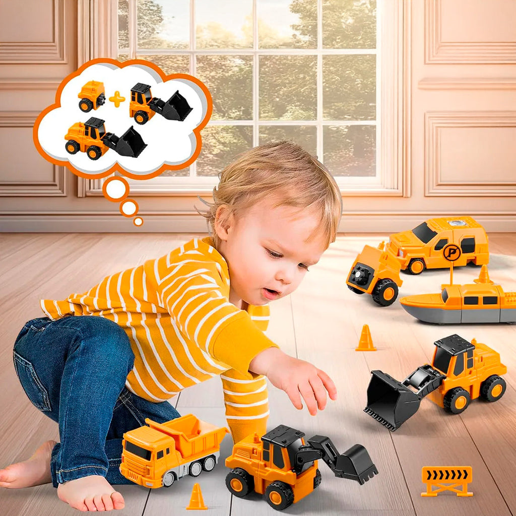 Kit autos y camiones bloques de construcción vista adicional – Mil Ideas