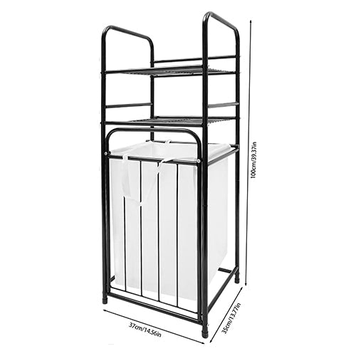 Estante organizador 3 niveles con canasto vista adicional – Mil Ideas