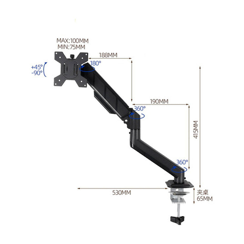Soporte monitor 17" a 32" vista adicional – Mil Ideas