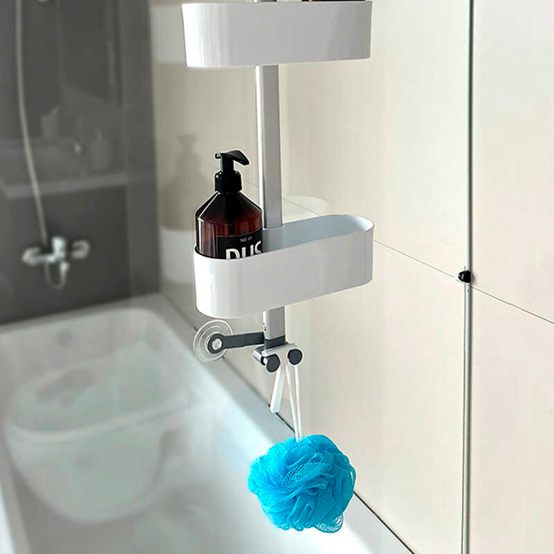 Estante de baño ajustable 70 cm vista adicional lateral – Mil Ideas