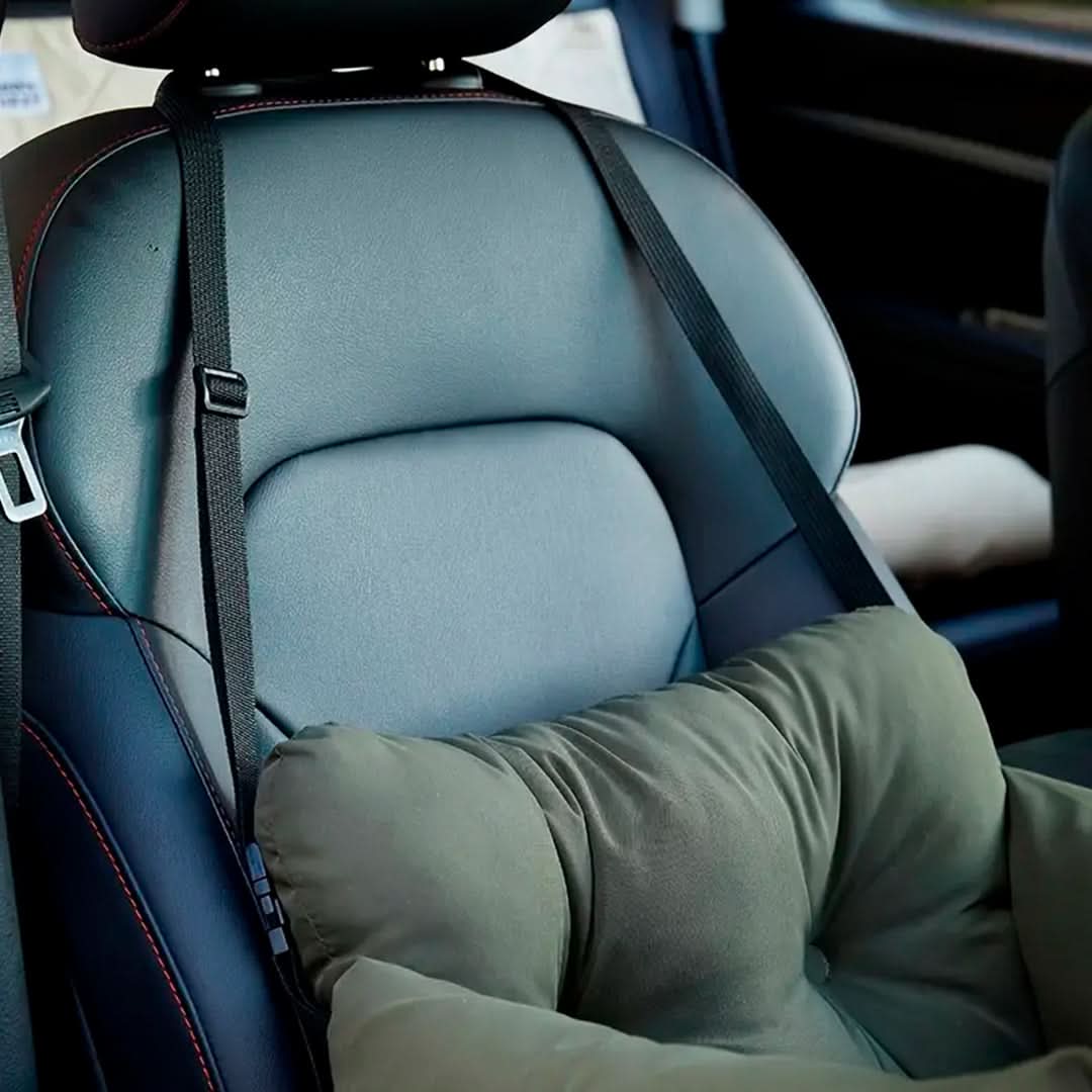 Cama de auto para mascotas vista adicional instalada – Mil Ideas