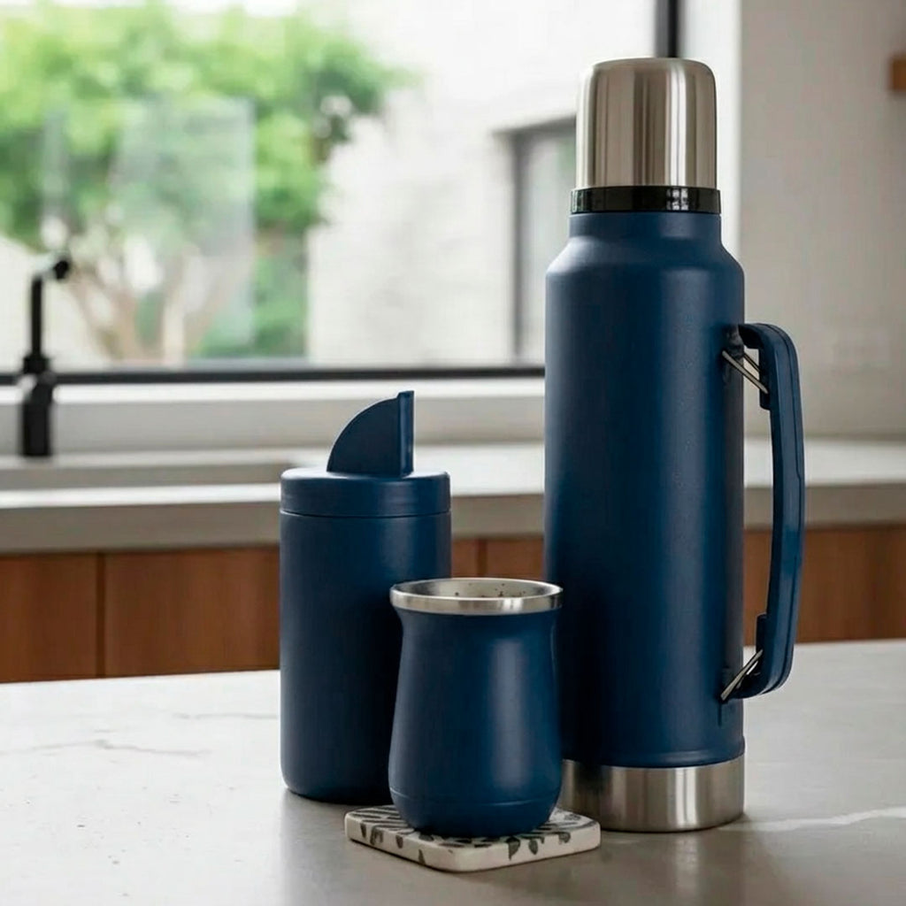 Set de Mate Termo y Yerbera 1300ml vista adicional – Mil Ideas
