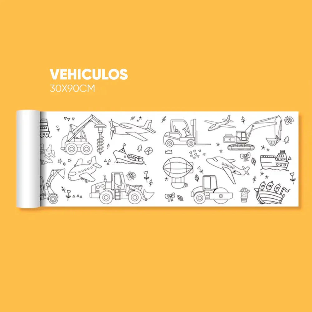 Pack rollos de dibujo coloreable vista adicional – Mil Ideas