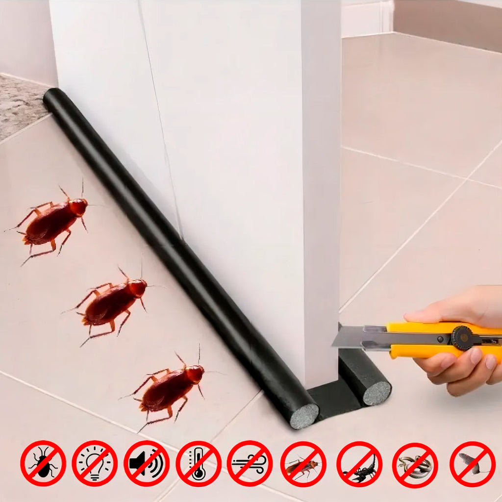 Zócalo doble anti viento impermeable para puerta 80cm vista adicional – Mil Ideas