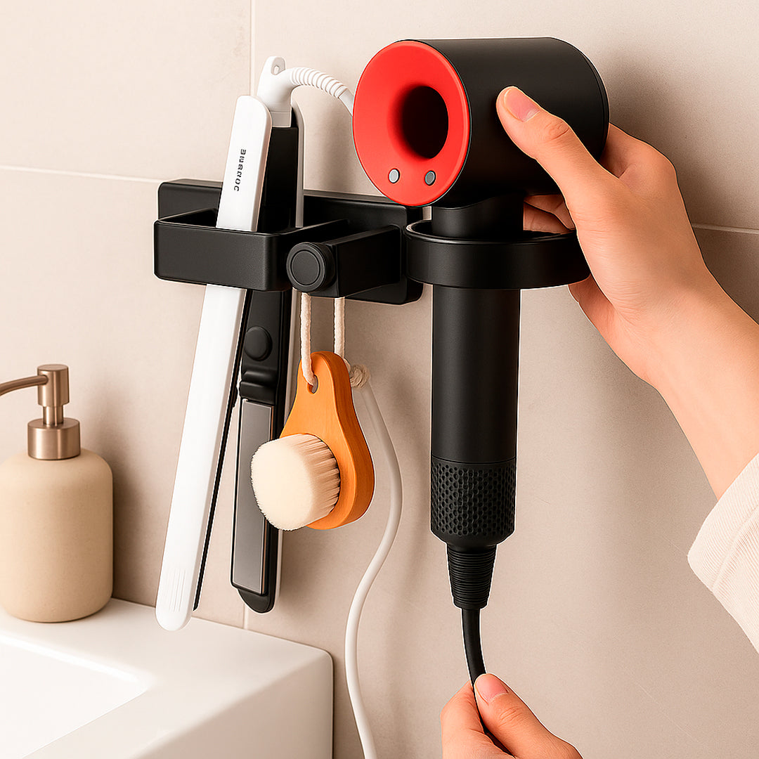 Soporte para secador y plancha de pelo detalle – Mil Ideas