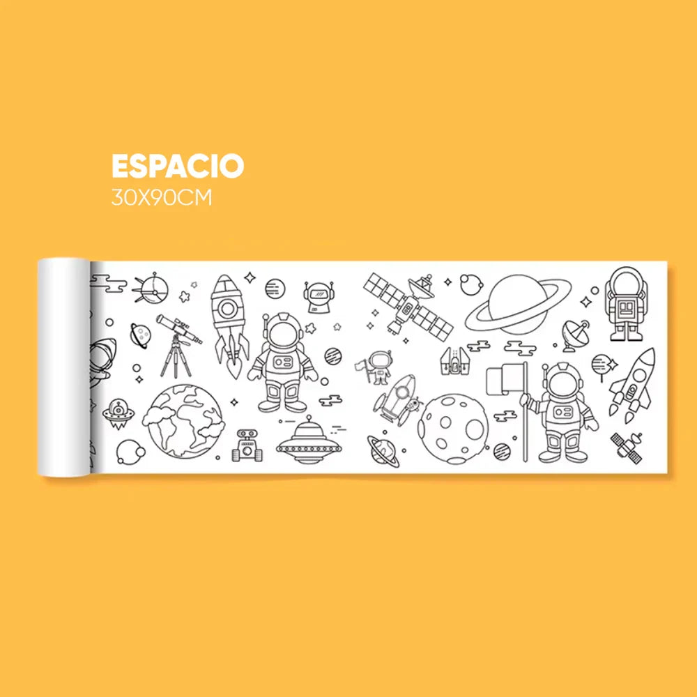 Rollos de dibujo coloreable vista adicional – Mil Ideas