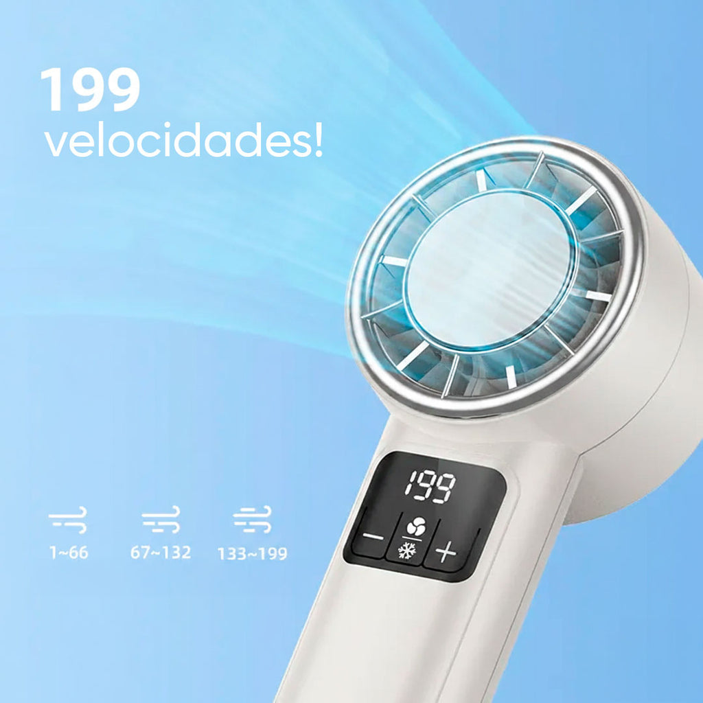 Ventilador de mano portátil recargable vista adicional – Mil Ideas