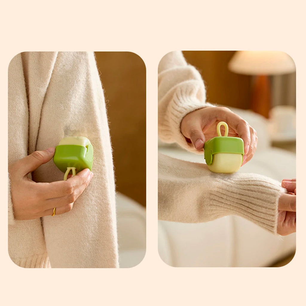 Quitapelusa de silicona lavable en uso – Mil Ideas