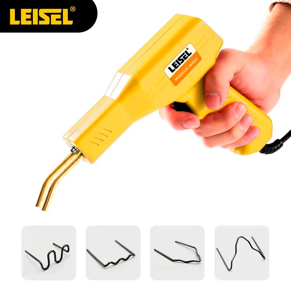 Soldador de Plástico Marca Leisel con 200 Grampas – Mil Ideas