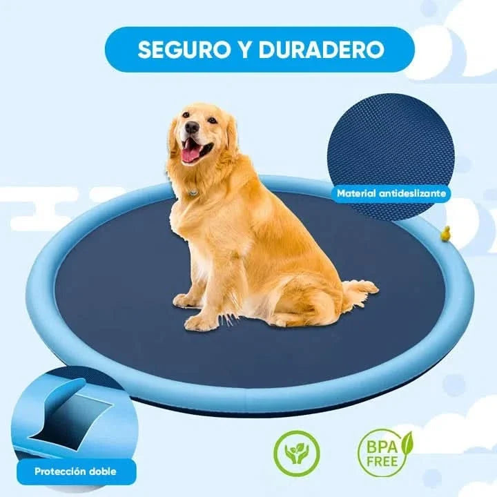 Alfombrilla piscina de aspersín para mascotas detalle – Mil Ideas