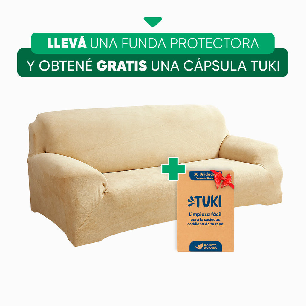 Funda protectora de sofá con cápsulas Tuki de regalo – Mil Ideas