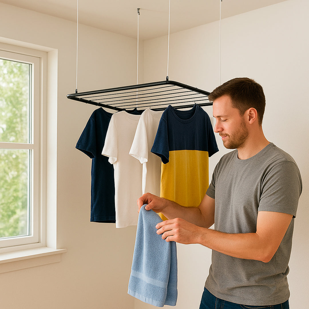 Tender colgante de techo negro mate detalle – Mil Ideas