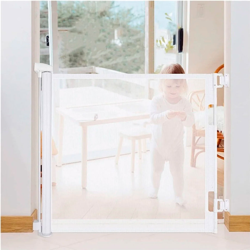 Puerta flexible con malla retráctil de seguridad vista adicional – Mil Ideas