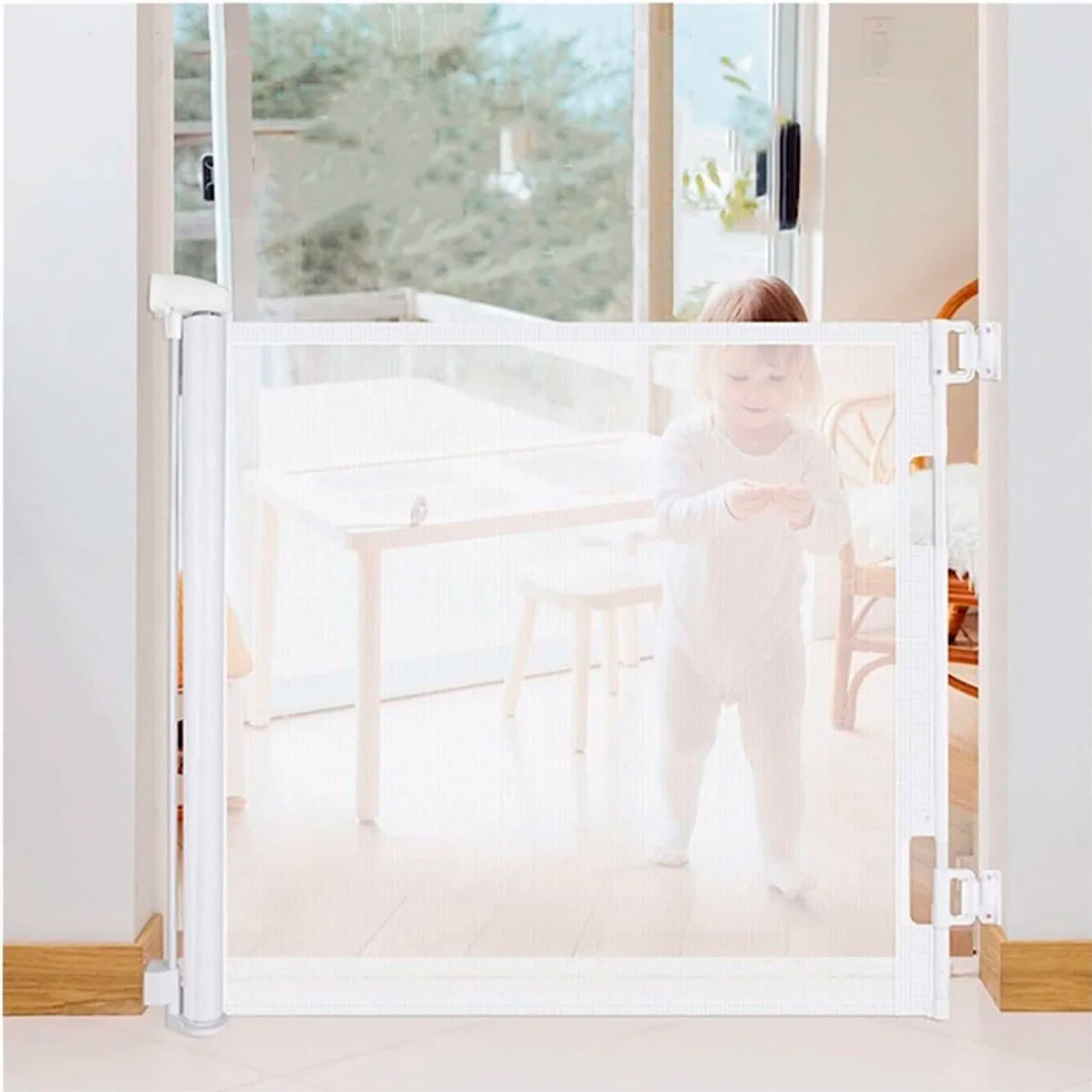Puerta flexible con malla retráctil de seguridad vista adicional – Mil Ideas