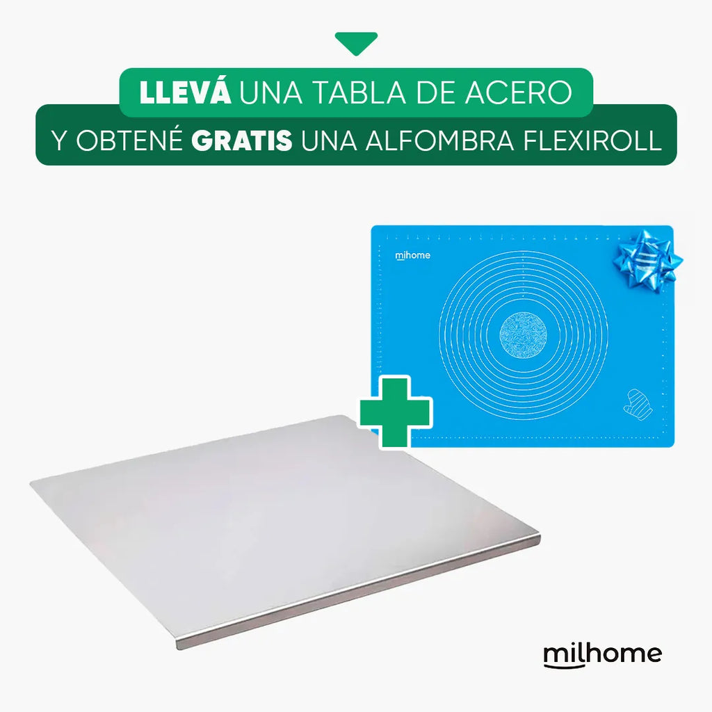 Tabla protectora de acero inoxidable Mil Ideas y alfombra FlexiRoll – Mil Ideas