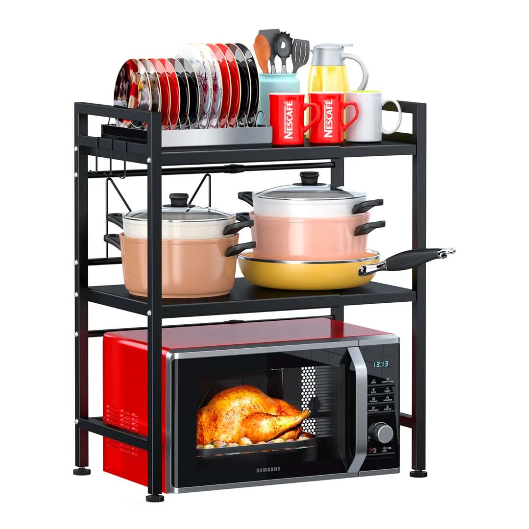 Organizador para microondas 2 estantes extensible – Mil Ideas
