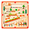 Juego tablero laberinto magnético en madera – Mil Ideas