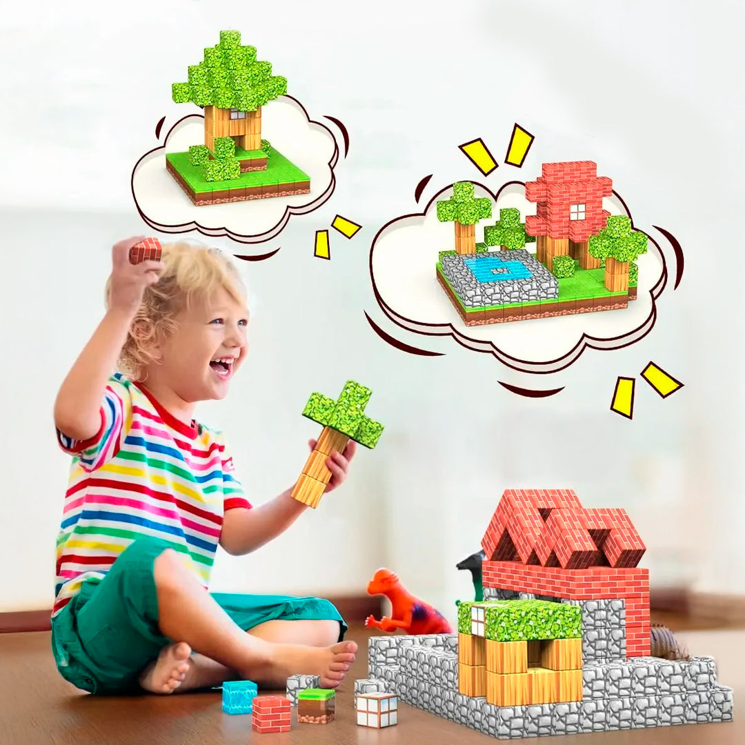 Juego de Bloques de Construcción PixelMine detalle – Mil Ideas