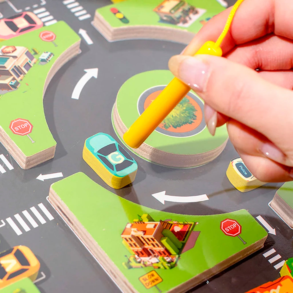 Juego Tablero Laberinto Magnético en Madera